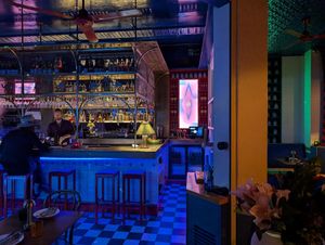 Inside the restaurant at The Smoking Camel in Byron Bay