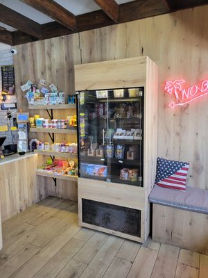 Some food items for sale at Juice Crafters in Pacific Palisades