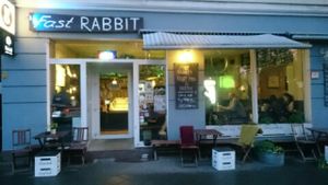 Outside look at Fast Rabbit Fast Food in Berlin