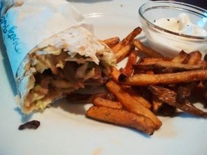 vegan wrap! at Fast Rabbit Fast Food in Berlin