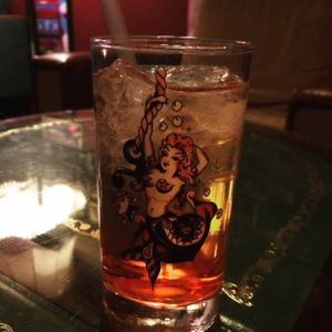 a drink at The Ramones museum at 19:77 - VEGAN:DINER+BAR, Home of RAMONES MUSEUM in Berlin