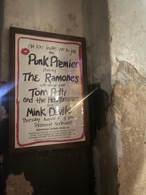 Old flyers   at 19:77 - VEGAN:DINER+BAR, Home of RAMONES MUSEUM in Berlin