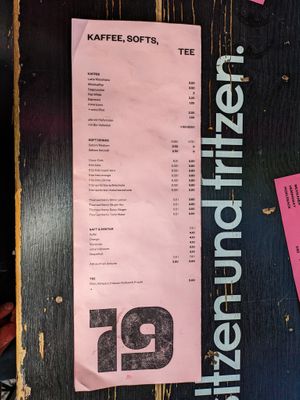 Menu page at 19:77 - VEGAN:DINER+BAR, Home of RAMONES MUSEUM at 19:77 - VEGAN:DINER+BAR, Home of RAMONES MUSEUM in Berlin