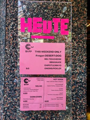 Menu page at 19:77 - VEGAN:DINER+BAR, Home of RAMONES MUSEUM at 19:77 - VEGAN:DINER+BAR, Home of RAMONES MUSEUM in Berlin