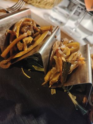 Vegan tacos  at La Nuova Campana in Castellammare Del Golfo