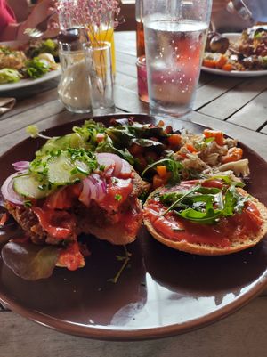 Veganer Burger at Dengkofen 3 in Mengkofen