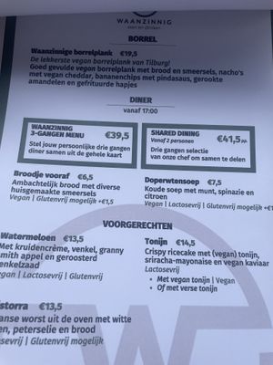 Menu juli 2023  at Waanzinnig Tilburg in Tilburg