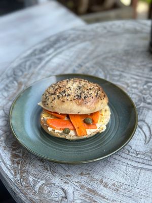 Lox Bagel at Grazie's Kitchen - Vegan Bakery and Cafe in Da Nang