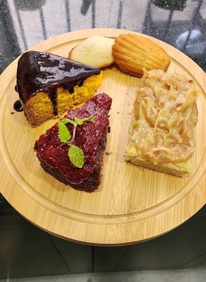 Vegan cakes and madeleines   at Grazie's Kitchen - Vegan Bakery and Cafe in Da Nang