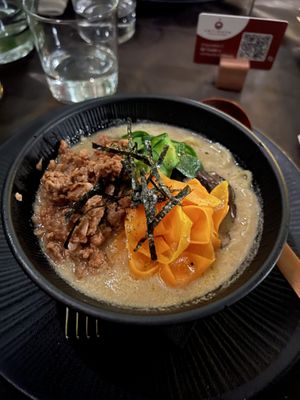 Ramen vegan con fakemeet  at Antidoto Bistrot in Milan
