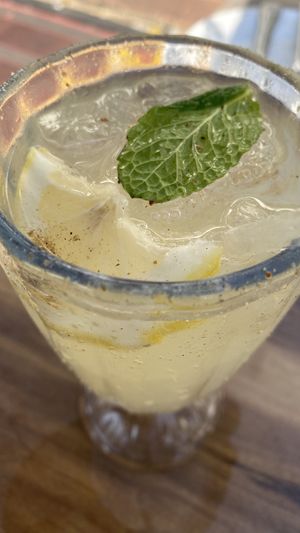 Lemonade with spices    at Indian Tandoori Restaurant in Trondheim