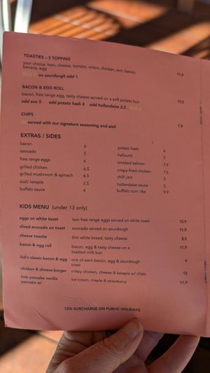 Menu June 2025 at Hudson & Rosie's Table in Highland Park