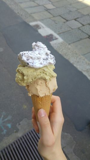 the best vegan icecream ever at Gelateria Porta Romana - 126 in Milan