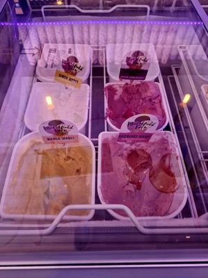 Vegan sorbet at Nana Jude's Ice Cream Shop in Lynton