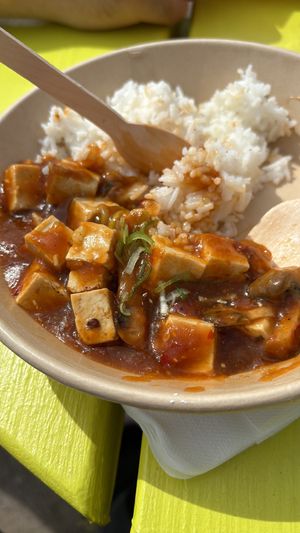 Mapo Tofu from the Chinese food truck at Uppsala Matmarknad in Uppsala