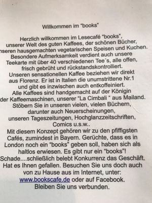 Concept of Books at Books & Cafe in Oberstaufen