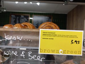 Vegan croissant at Brown & Green - Crystal Palace National Sports Centre in South East London