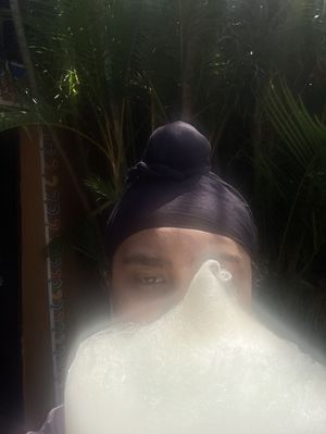 Candy-floss purchased in the outer restaurant.  at Haveli Heritage in Jalandhar