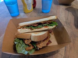 BLT at Plant Based Coneys in Ypsilanti