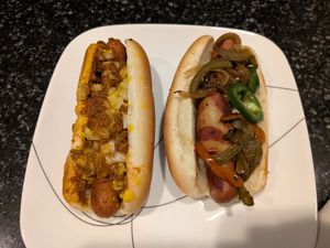 Coney dog / Bacon jalapeno dog at Plant Based Coneys in Ypsilanti