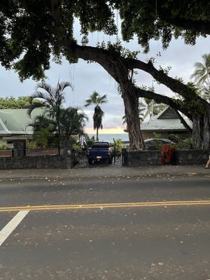 View from the cafe’s patio   at Bikini Bottoms Coffee in Kailua Kona