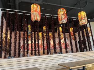 Interior design  at Biangbiang Noodles in Leipzig