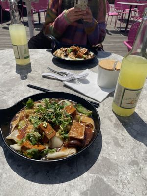 Noodles with tofu and mushrooms (mild version)   at Biangbiang Noodles in Leipzig