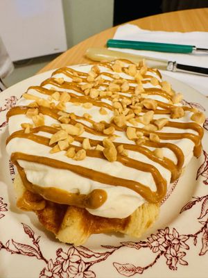 Croffle L’Anya  at Otaku Café in Orleans