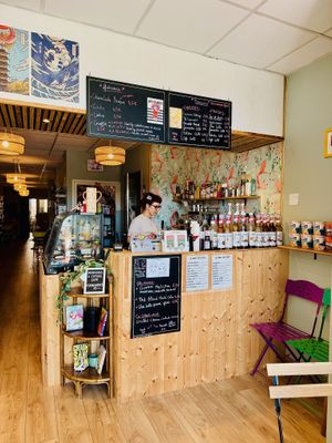 The front desk  at Otaku Café in Orleans