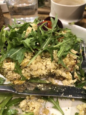 tofu scramble open face sandwich 🥪   at Café marais in Konstanz