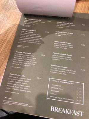 Menu   at Café marais in Konstanz