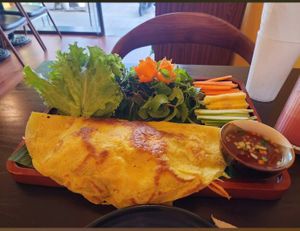 vietnamese's pancake  at Tung's Restaurant in Ho Chi Minh City