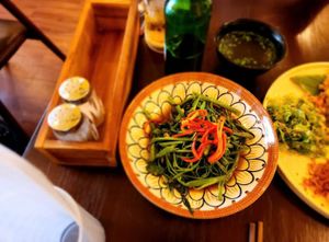 Stir- Fried Morning glory  at Tung's Restaurant in Ho Chi Minh City
