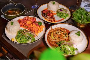 Vietnamese food menu. at Tung's Restaurant in Ho Chi Minh City