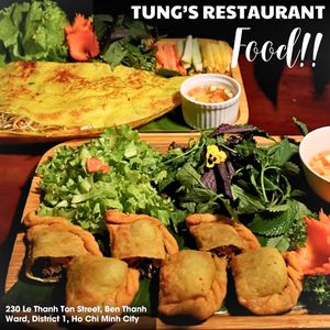 Vietnamese cuisine. at Tung's Restaurant in Ho Chi Minh City