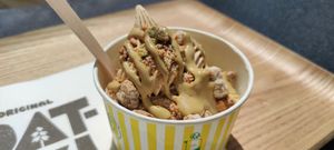 Mama pistachioats, pistachio  soft serve, pistachio cremino, caramelized pistachio at Oatly - Pop-Up in Paris