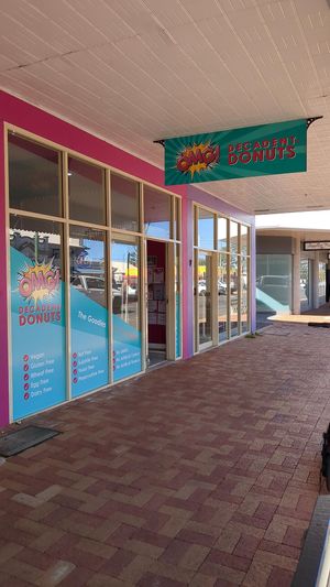 Store front at OMG Decadent Donuts in Bundaberg