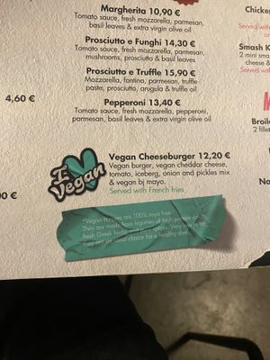 Menu  at The Burger Joint in Glyfada