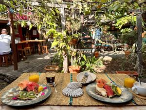 Vegan pancakes at Marktub Guest House in Jardim Do Mar