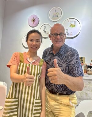 Super friendly owner/stafff  at XinAn Vegan - 心安素食 in Guangzhou