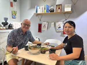 My Wife & I enjoyed our plant based meal in a nice cosy and friendly atmosphere !  at XinAn Vegan - 心安素食 in Guangzhou