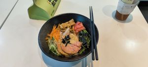 Chef's special noodle bowl at XinAn Vegan - 心安素食 in Guangzhou