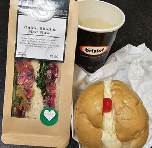 Meal deal - cake, drink and sandwich (or pasty/sausage roll) for £5.90. at Grace's Bakery in Ryde