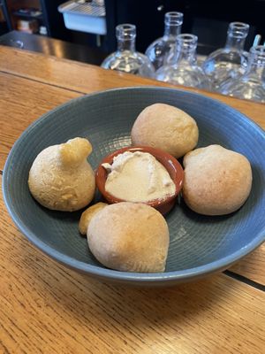 Cheesy balls (nom!)  at SUBCULT in Amsterdam