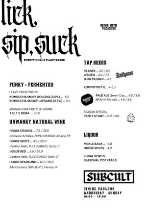 boozy, kombucha, natural wine and craft beers at SUBCULT in Amsterdam