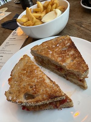  Banana and peanut butter toasty   at SUBCULT in Amsterdam