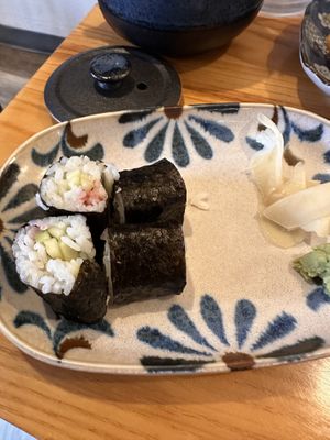 Ume-Kyo half eaten   at Jin Sushi & Ramen in Saco