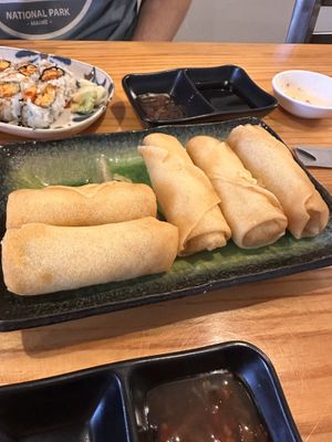 Veggie spring rollls  at Jin Sushi & Ramen in Saco