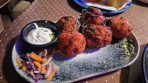 Cauliflower wings at Tinge of Turmeric in Tenerife