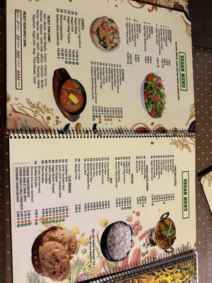 Menu as of Oct 25  at Tinge of Turmeric in Tenerife